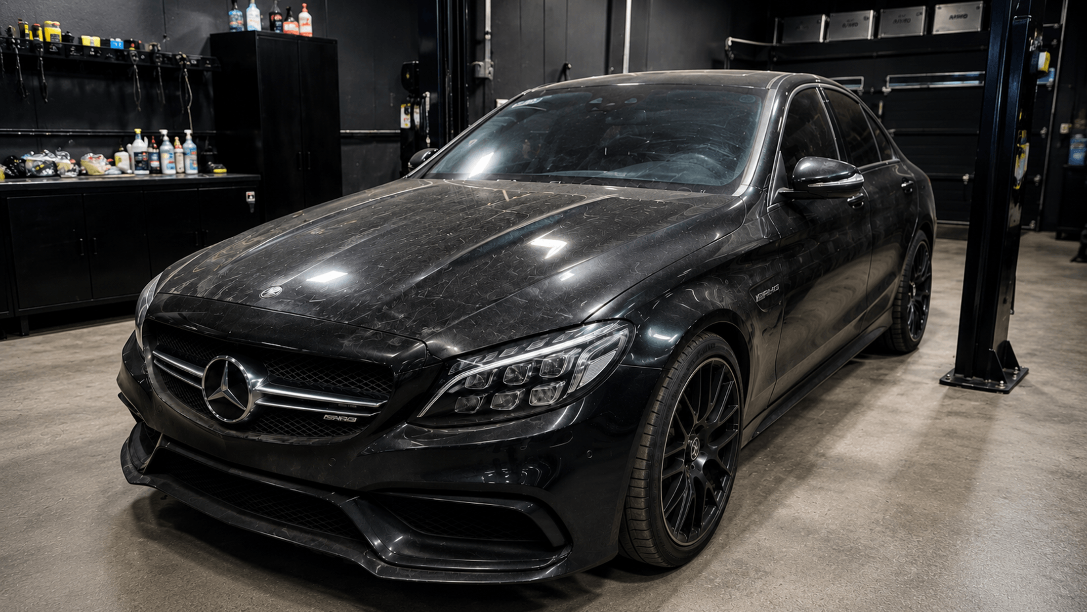 AMG C63 — Paint Correction — Before